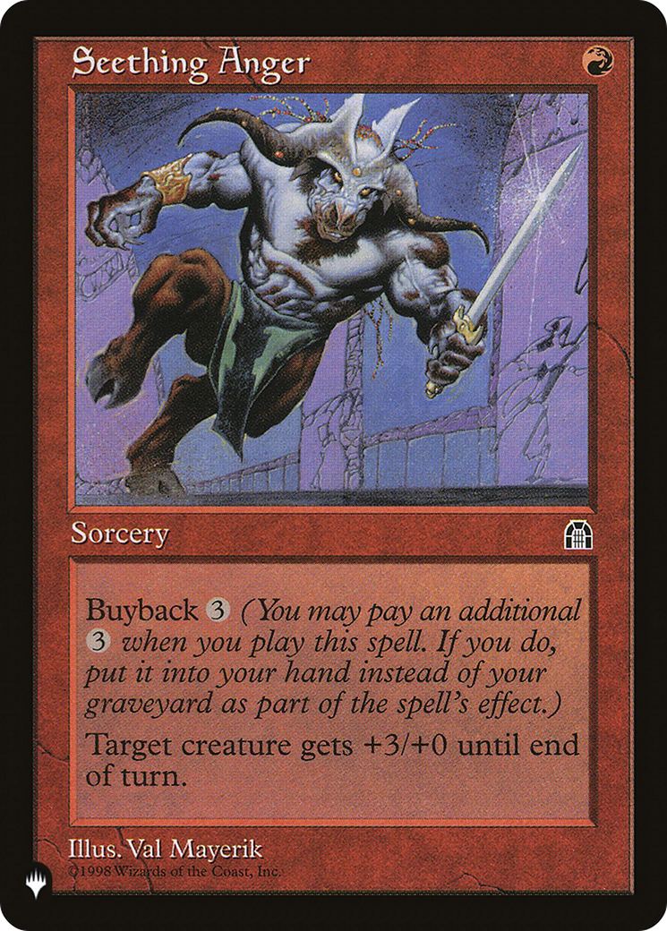 Seething Anger |  (STH-96) [The List]