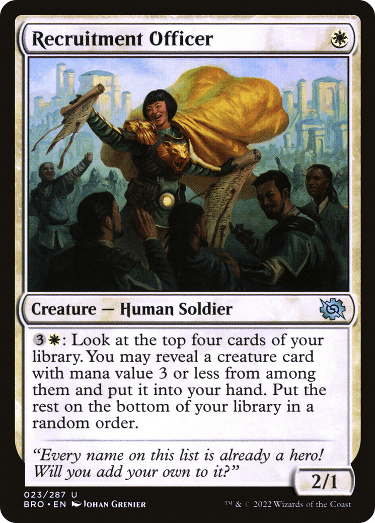 Recruitment Officer [The Brothers' War]