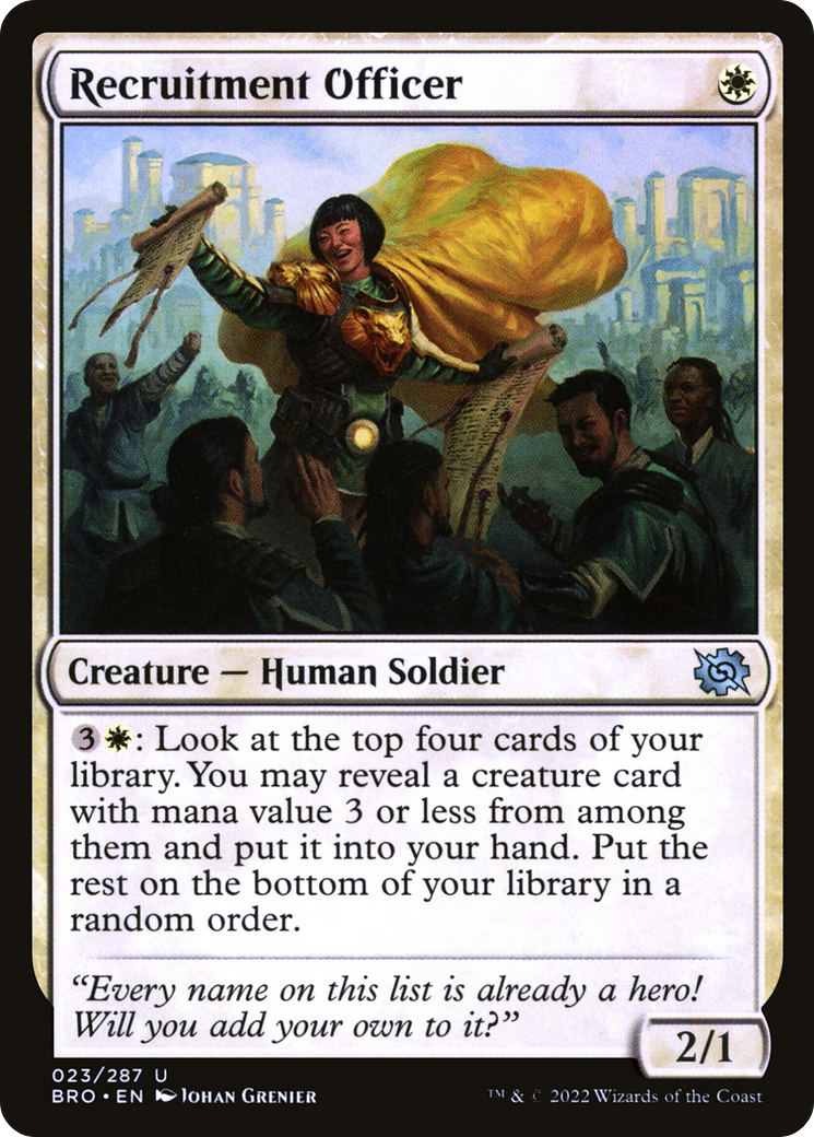Recruitment Officer [The Brothers' War] Foil