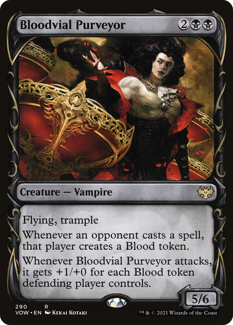Bloodvial Purveyor (Showcase Fang Frame) [Innistrad: Crimson Vow] Foil