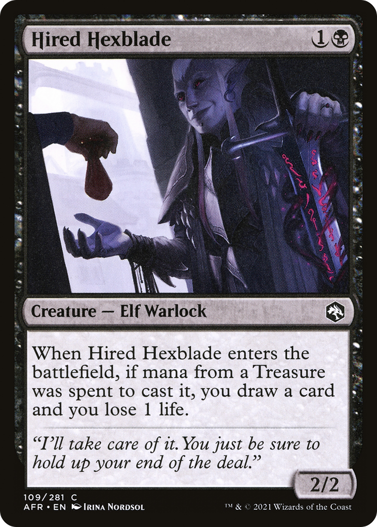 Hired Hexblade [Dungeons & Dragons: Adventures in the Forgotten Realms]