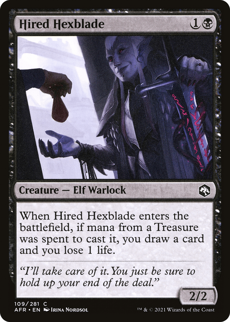 Hired Hexblade [Dungeons & Dragons: Adventures in the Forgotten Realms] Foil