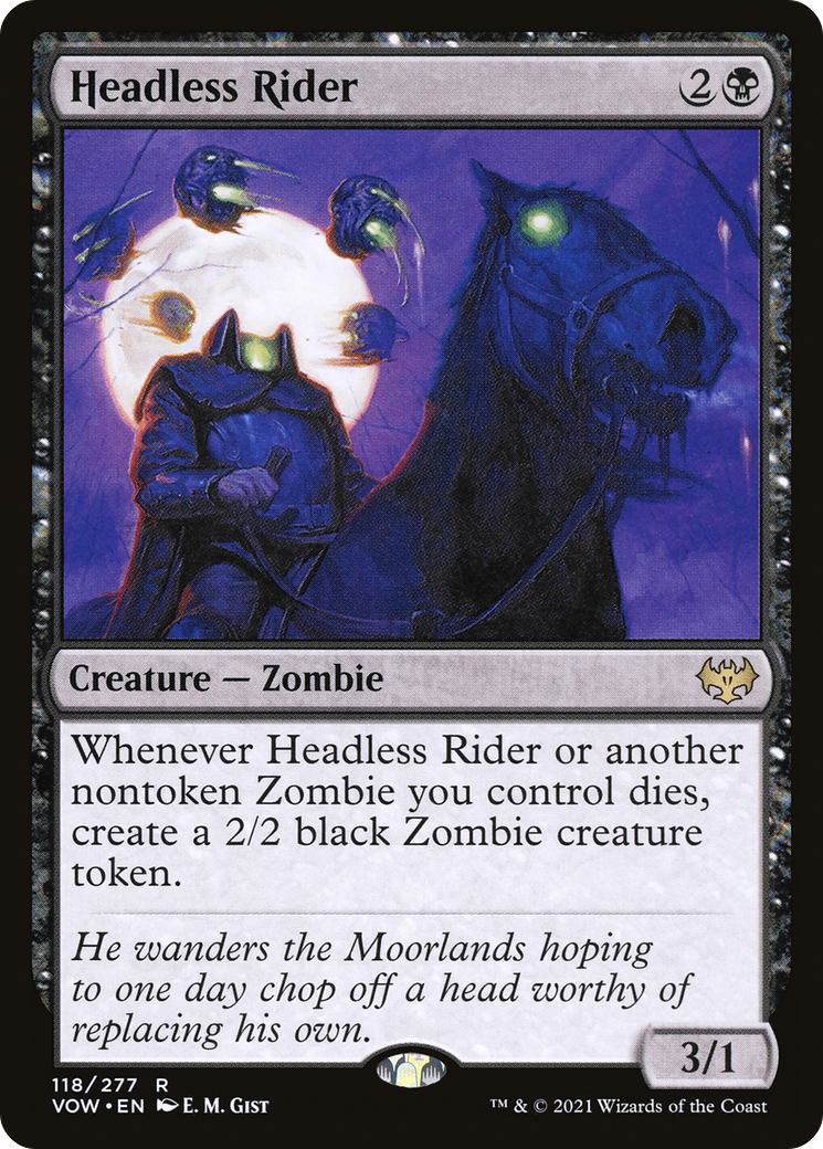 Headless Rider [Innistrad: Crimson Vow] Foil