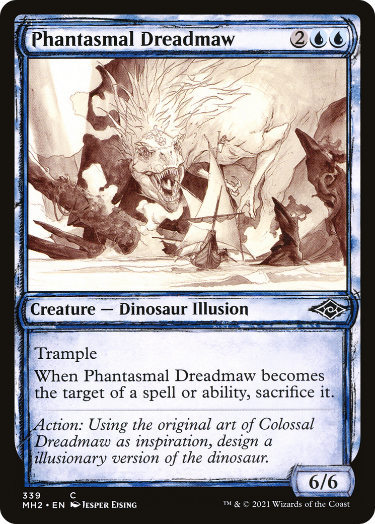 Phantasmal Dreadmaw (Sketch) [Modern Horizons 2] Foil