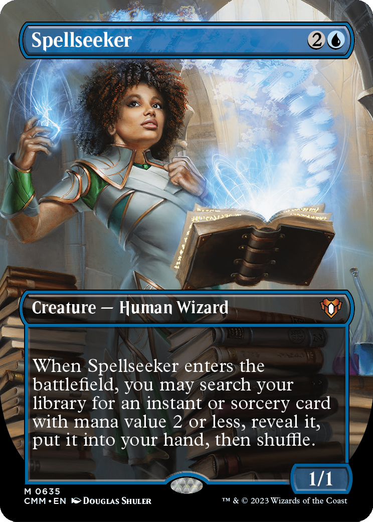 Spellseeker (Borderless Alternate Art) [Commander Masters] Foil