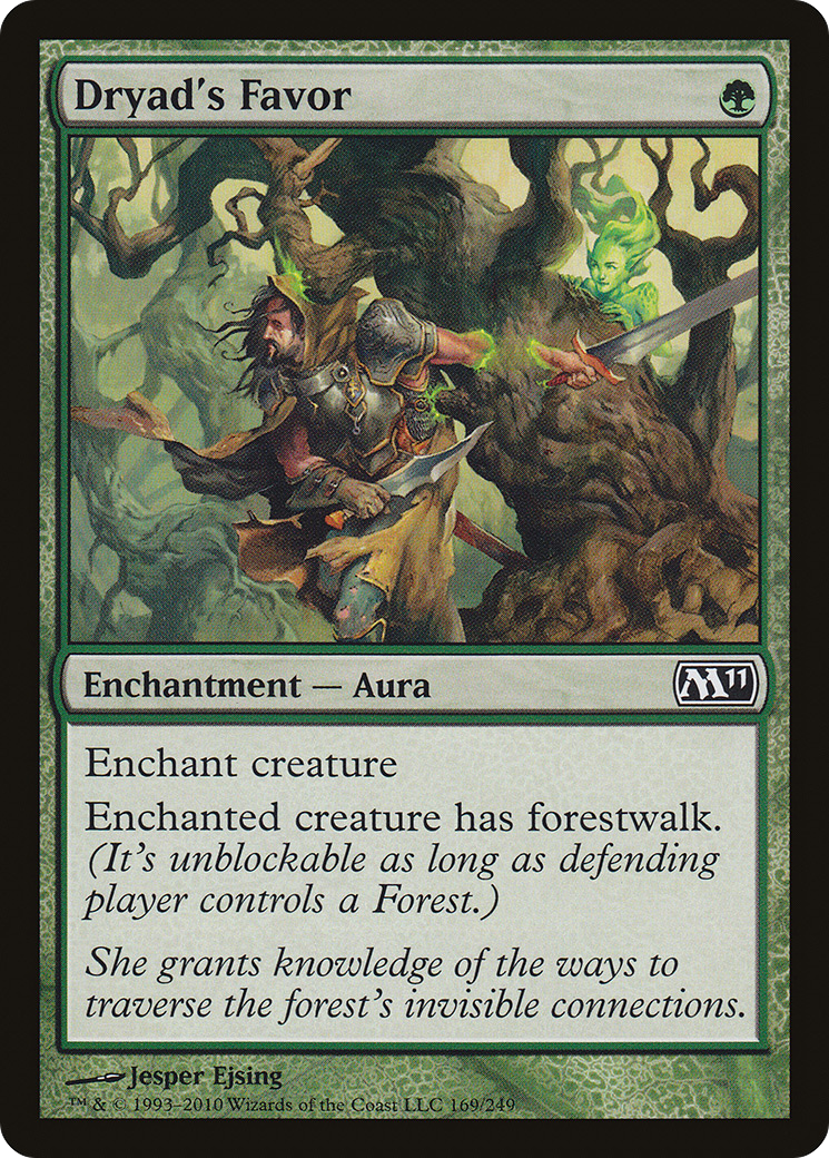 Dryad's Favor [Magic 2011] Foil