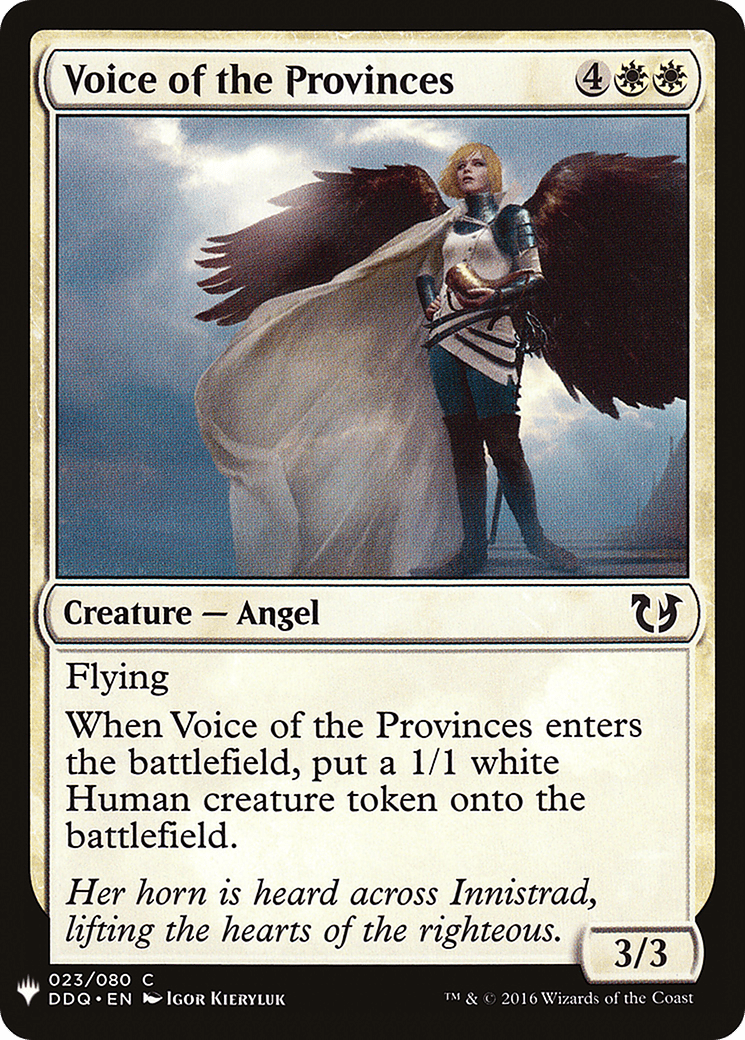 Voice of the Provinces |  (DDQ-23) [The List]
