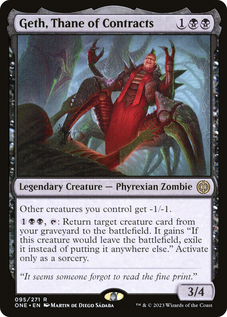 Geth, Thane of Contracts [Phyrexia: All Will Be One] Foil