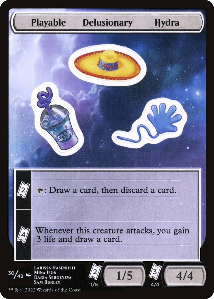 Playable Delusionary Hydra [Unfinity Stickers]