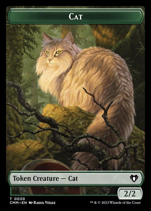 Eldrazi // Cat (0030) Double-Sided Token [Commander Masters Tokens] Foil
