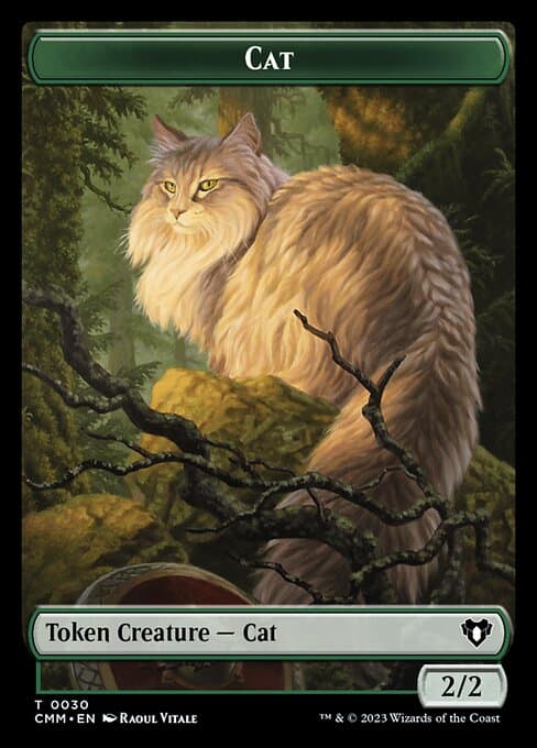 The Monarch // Cat (0030) Double-Sided Token [Commander Masters Tokens] Foil