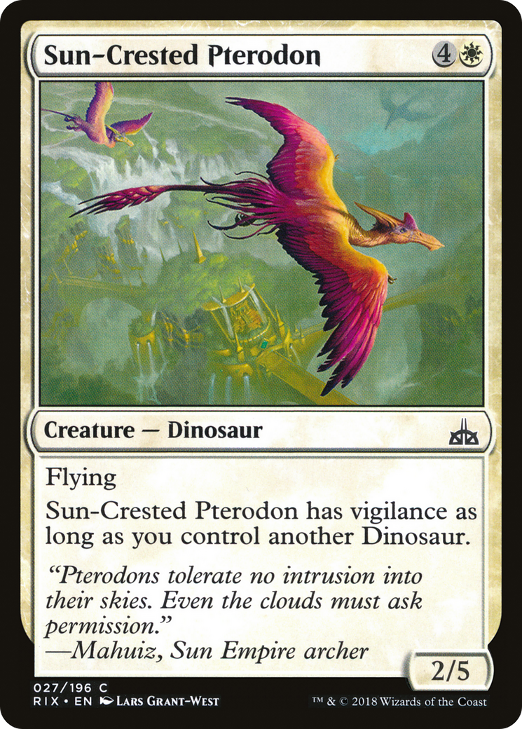 Sun-Crested Pterodon [Rivals of Ixalan] Foil