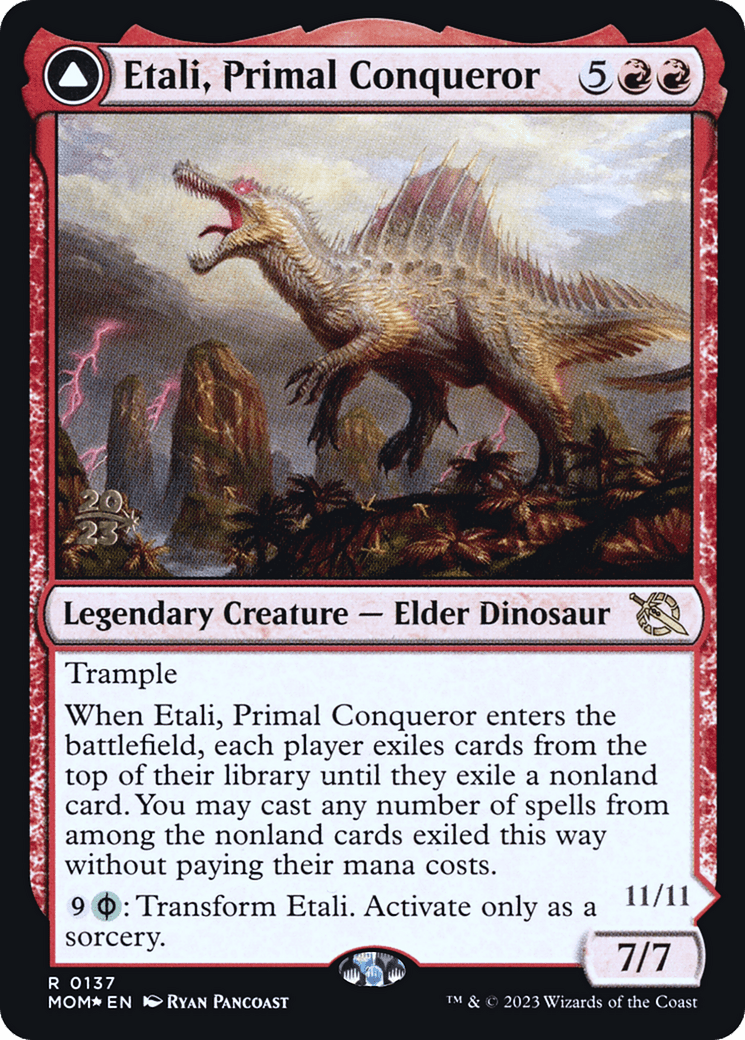 Etali, Primal Conqueror // Etali, Primal Sickness [March of the Machine Prerelease Promos]