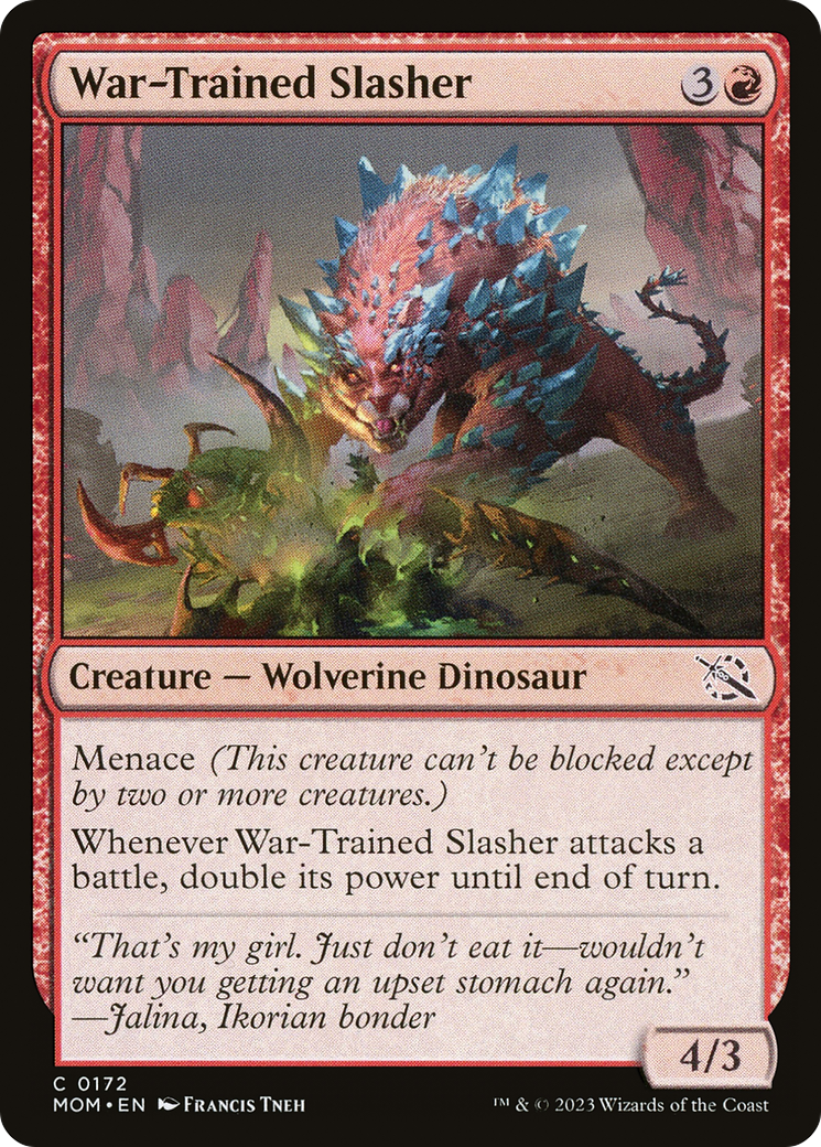 War-Trained Slasher [March of the Machine] Foil