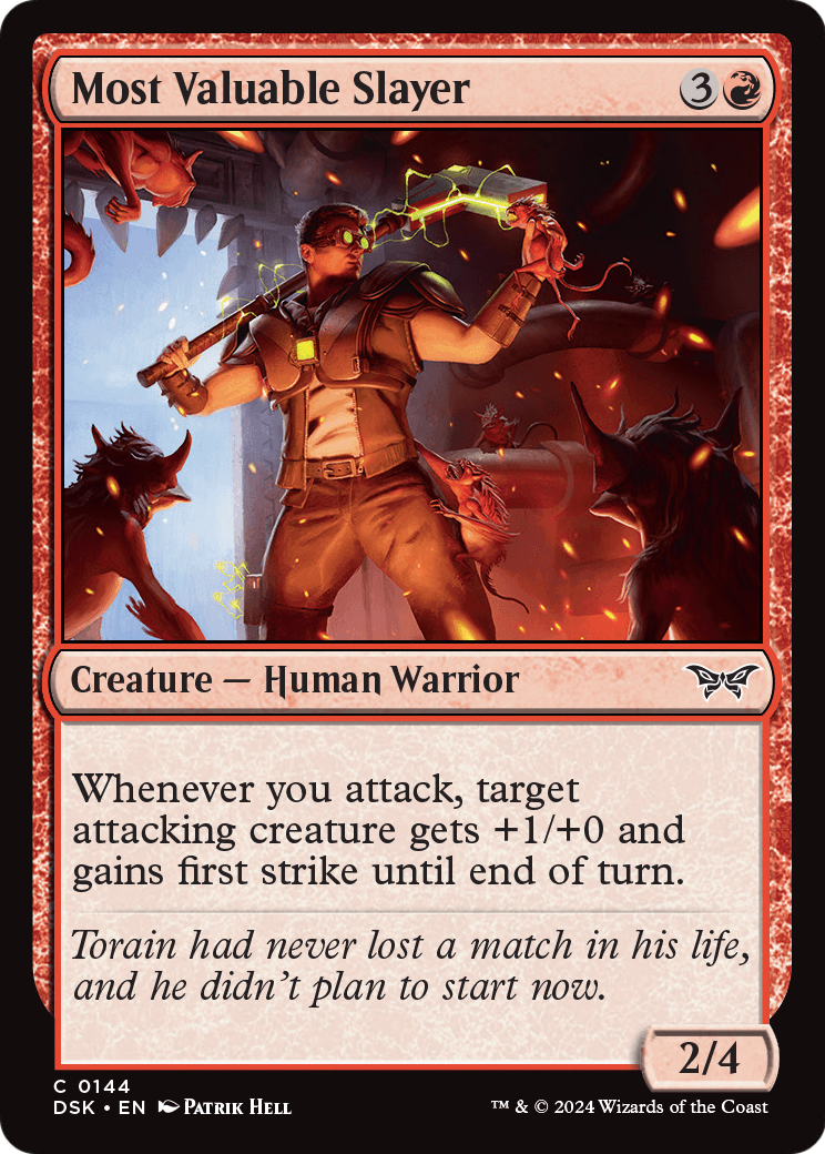 Most Valuable Slayer [Duskmourn: House of Horror] Foil
