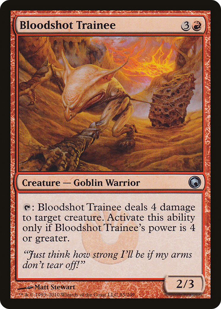 Bloodshot Trainee [Scars of Mirrodin] Foil
