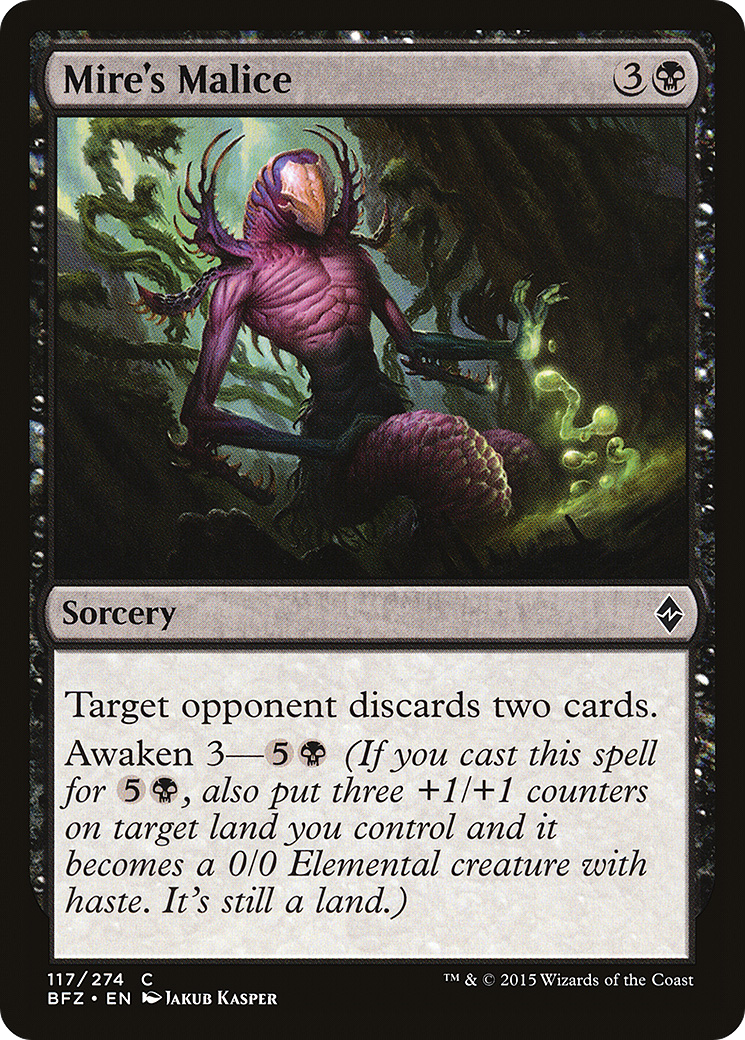 Mire's Malice [Battle for Zendikar] Foil