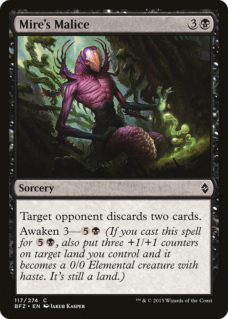 Mire's Malice [Battle for Zendikar] Foil