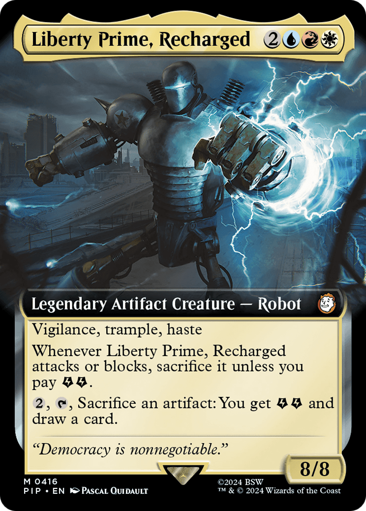 Liberty Prime, Recharged (Extended Art) [Fallout] Foil