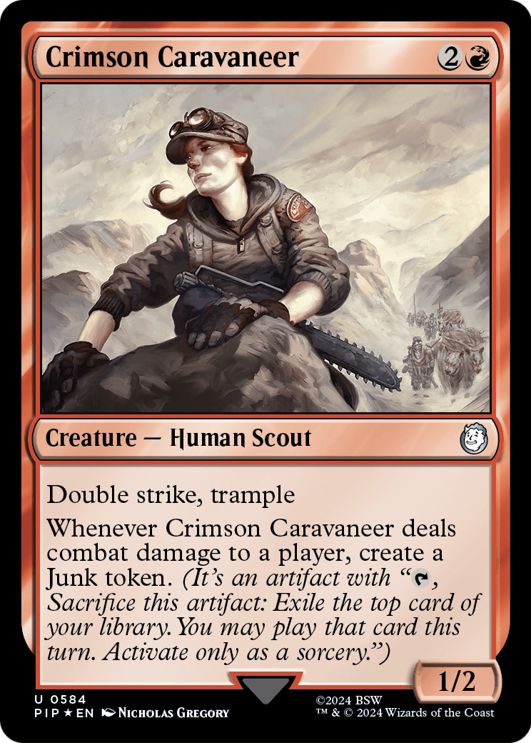 Crimson Caravaneer (Surge Foil) [Fallout]
