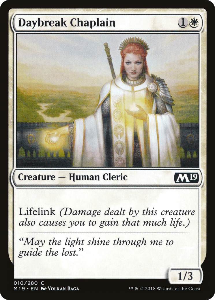 Daybreak Chaplain [Core Set 2019] Foil