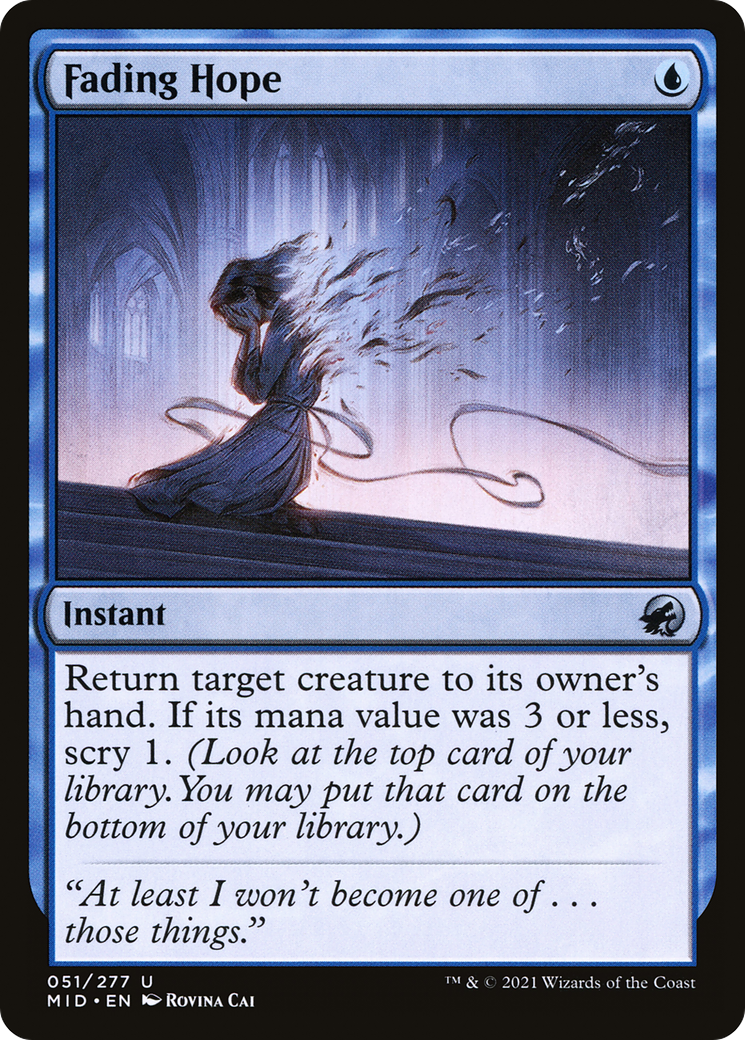 Fading Hope [Innistrad: Midnight Hunt] Foil