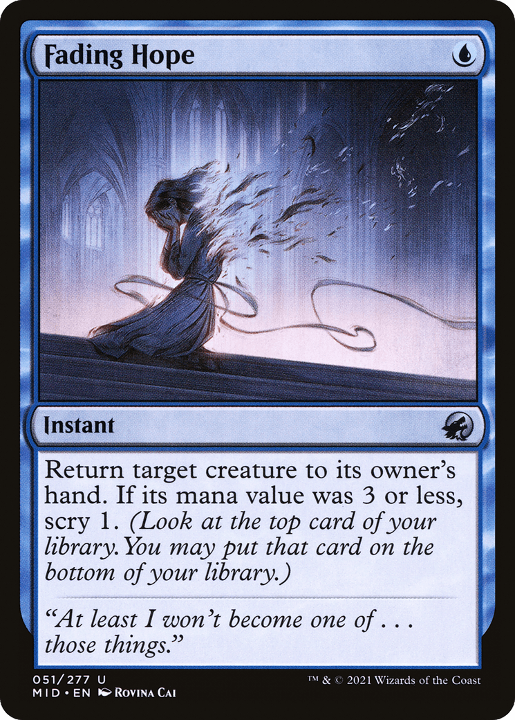 Fading Hope [Innistrad: Midnight Hunt] Foil