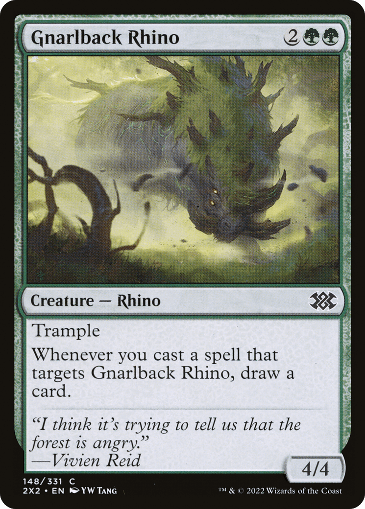 Gnarlback Rhino [Double Masters 2022] Foil