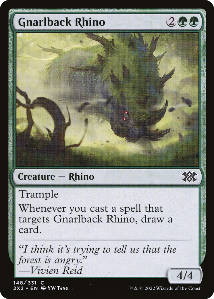 Gnarlback Rhino [Double Masters 2022] Foil