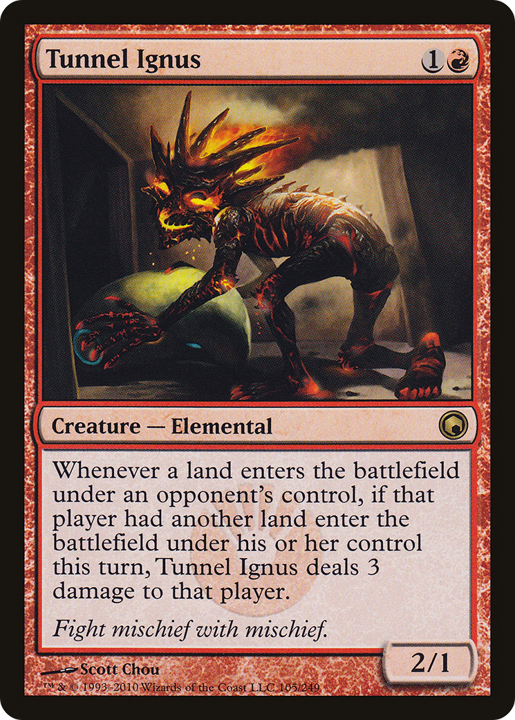 Tunnel Ignus [Scars of Mirrodin] Foil