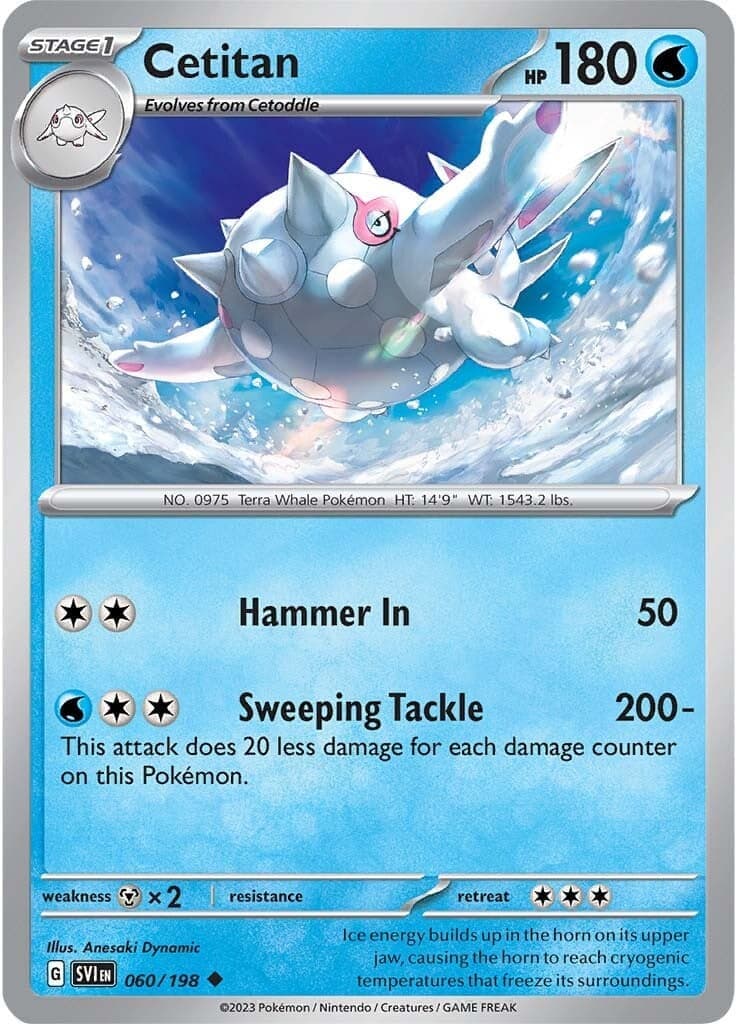 Cetitan 060- SV01 Scarlet & Violet Base Set Reverse Holofoil
