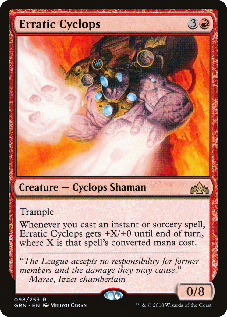 Erratic Cyclops [Guilds of Ravnica] Foil