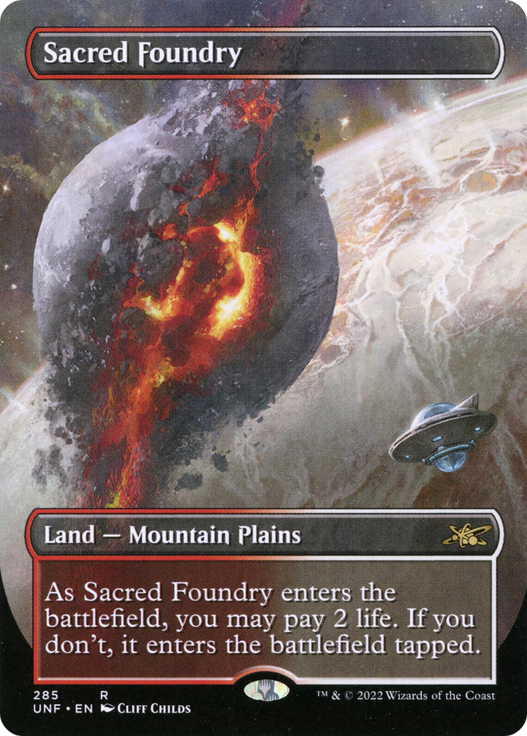 Sacred Foundry (Borderless) [Unfinity] Foil