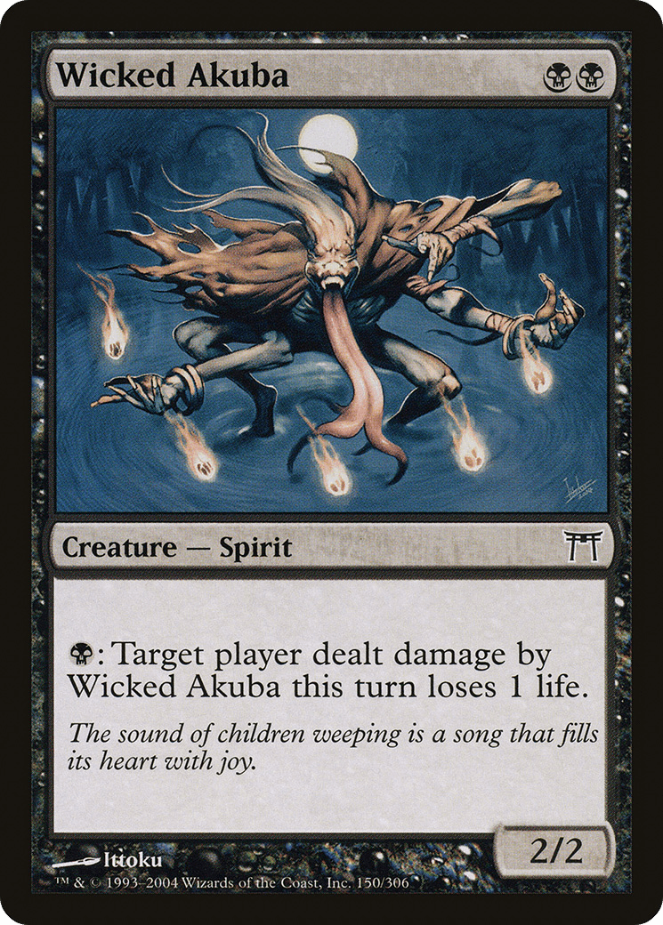 Wicked Akuba [Champions of Kamigawa] Foil