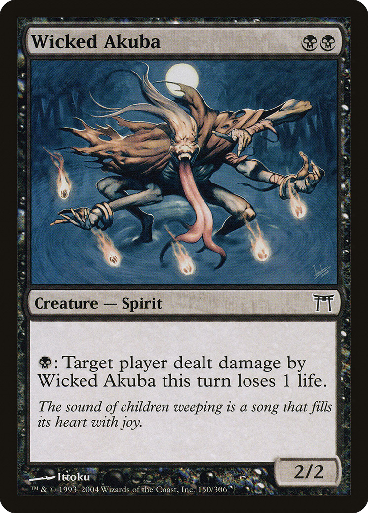 Wicked Akuba [Champions of Kamigawa] Foil
