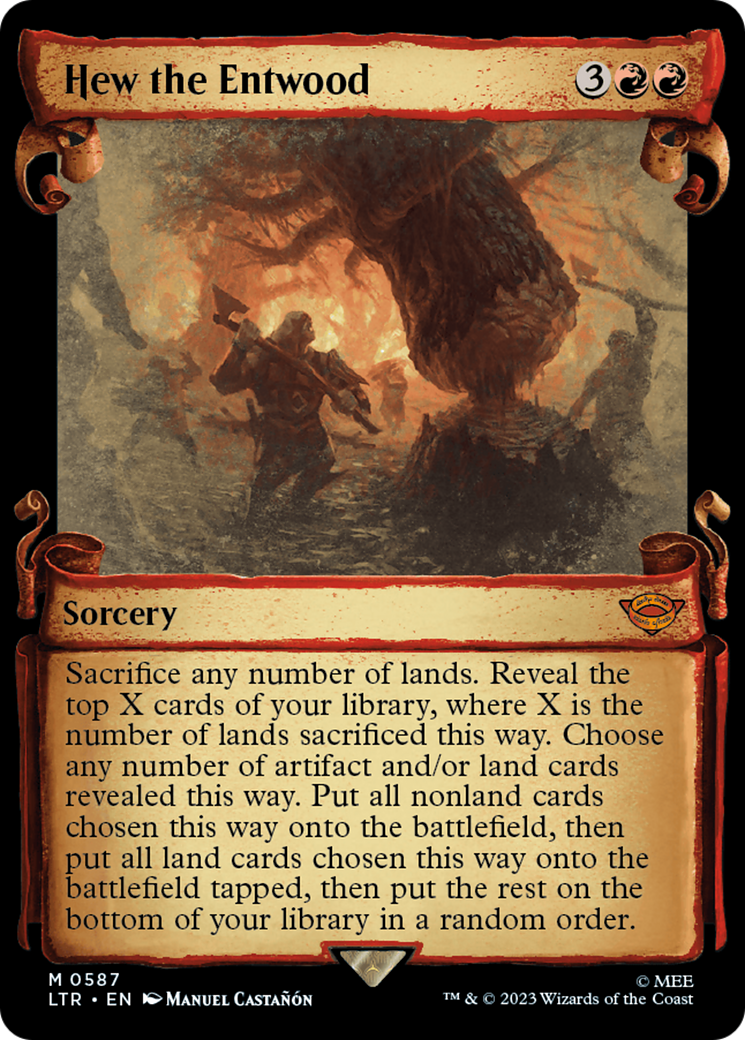 Hew the Entwood [The Lord of the Rings: Tales of Middle-Earth Showcase Scrolls] Foil