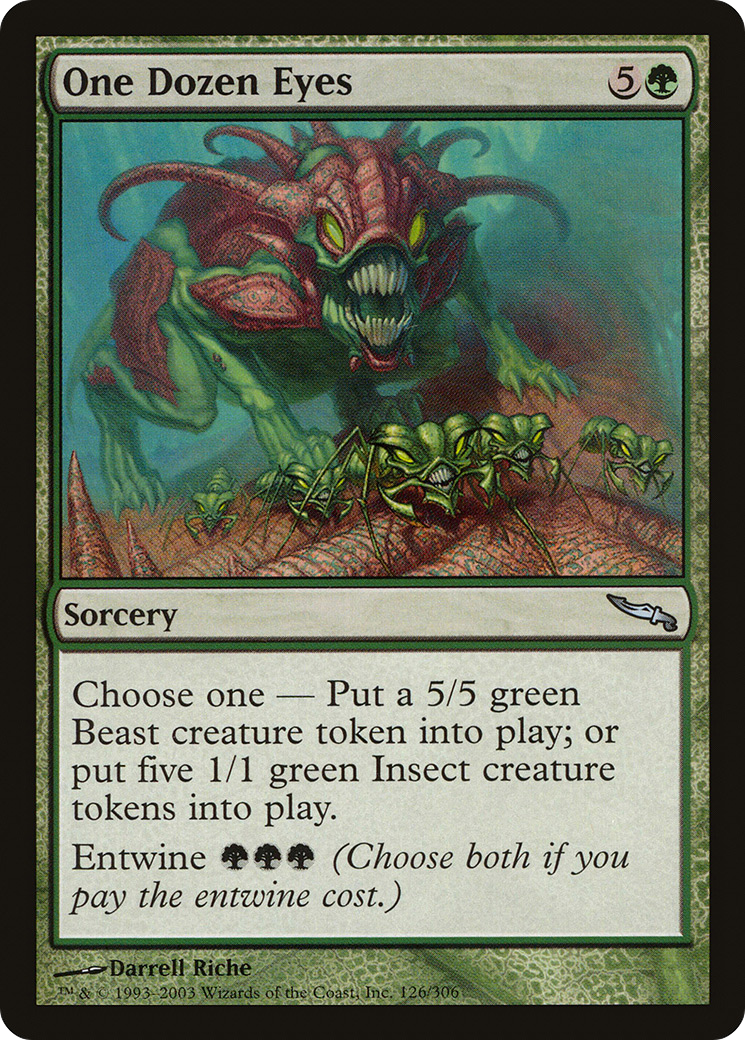 One Dozen Eyes [Mirrodin] Foil