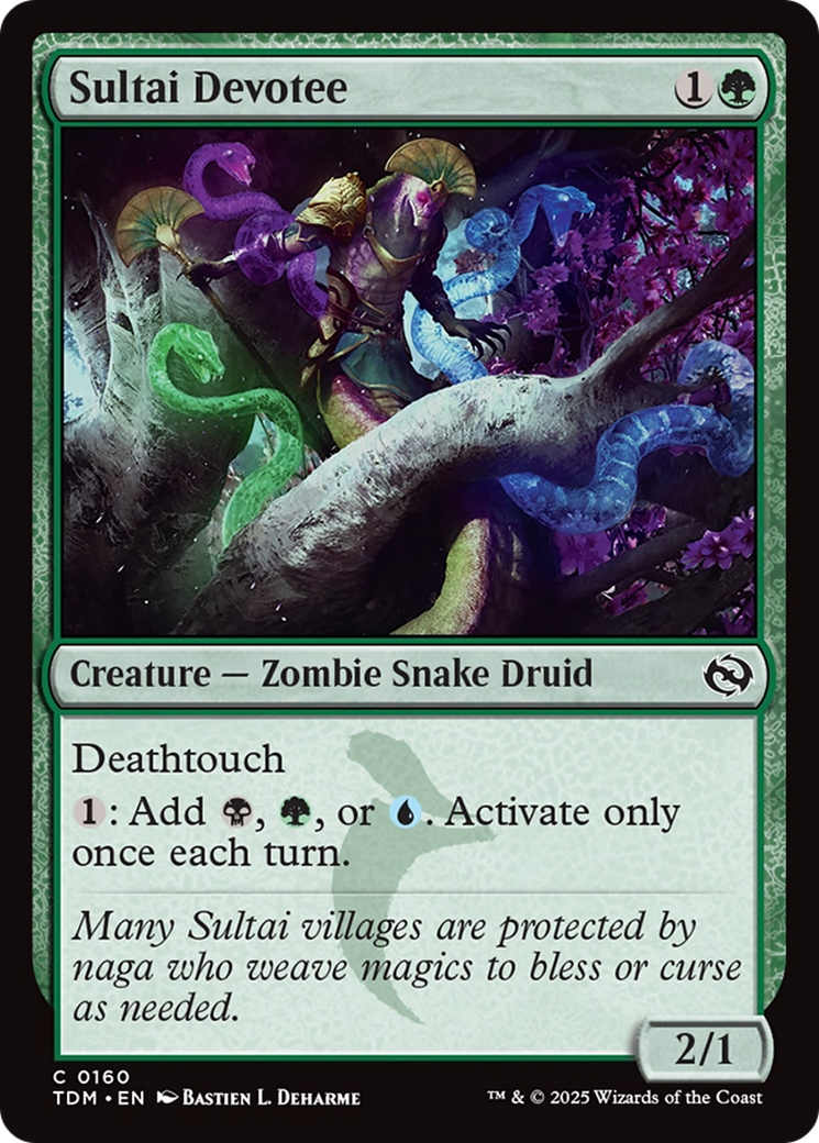 Sultai Devotee (160) [Tarkir: Dragonstorm]  Foil