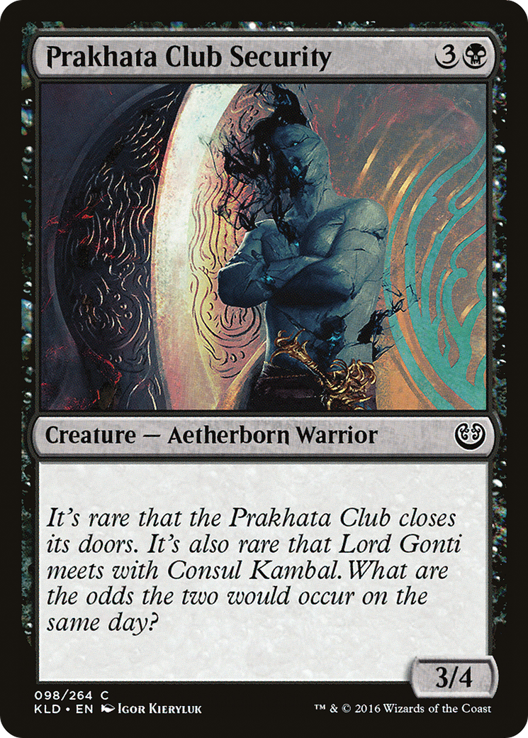 Prakhata Club Security [Kaladesh] Foil