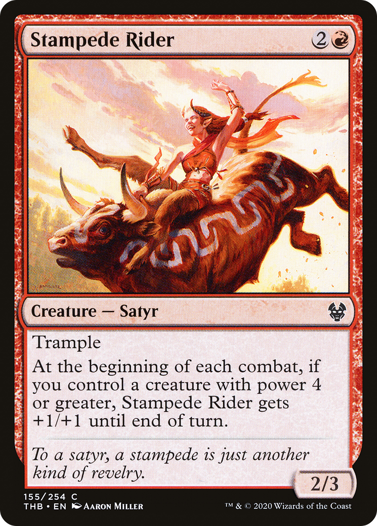 Stampede Rider [Theros Beyond Death] Foil