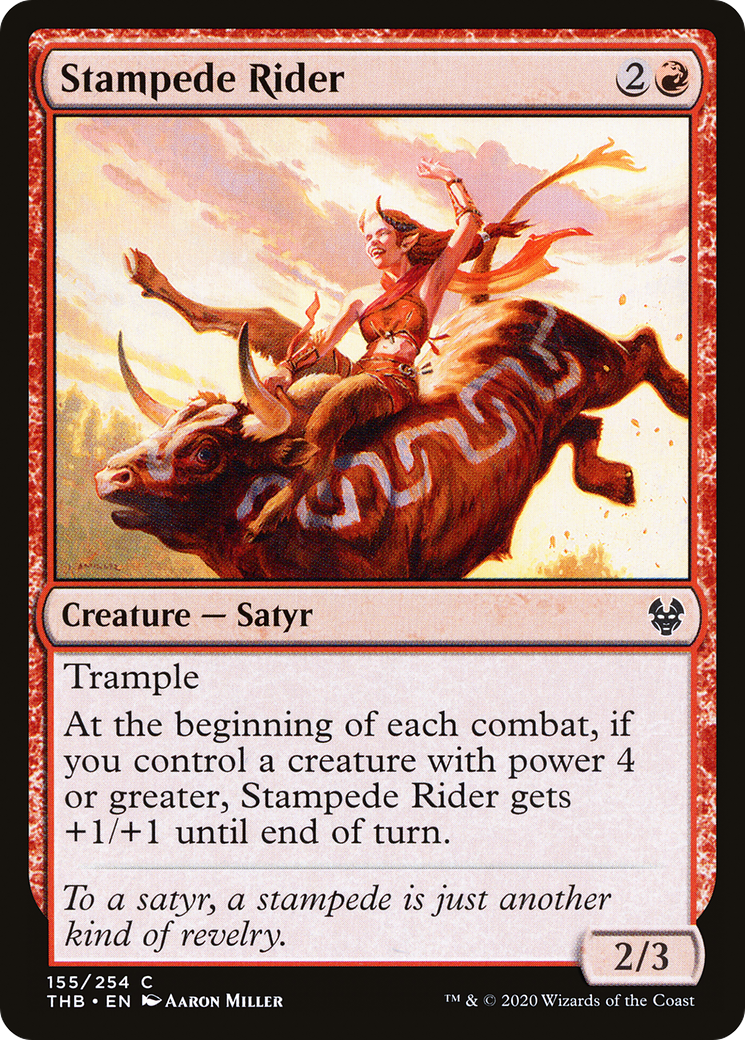 Stampede Rider [Theros Beyond Death] Foil
