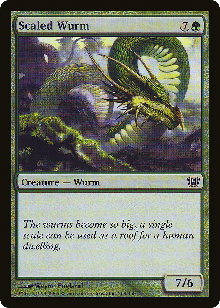 Scaled Wurm [Ninth Edition] Foil
