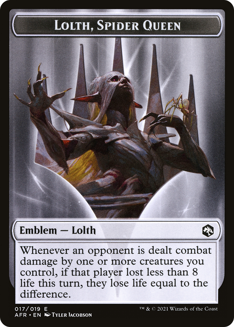 Lolth, Spider Queen Emblem (TAFR-017) - Adventures in the Forgotten Realms Tokens