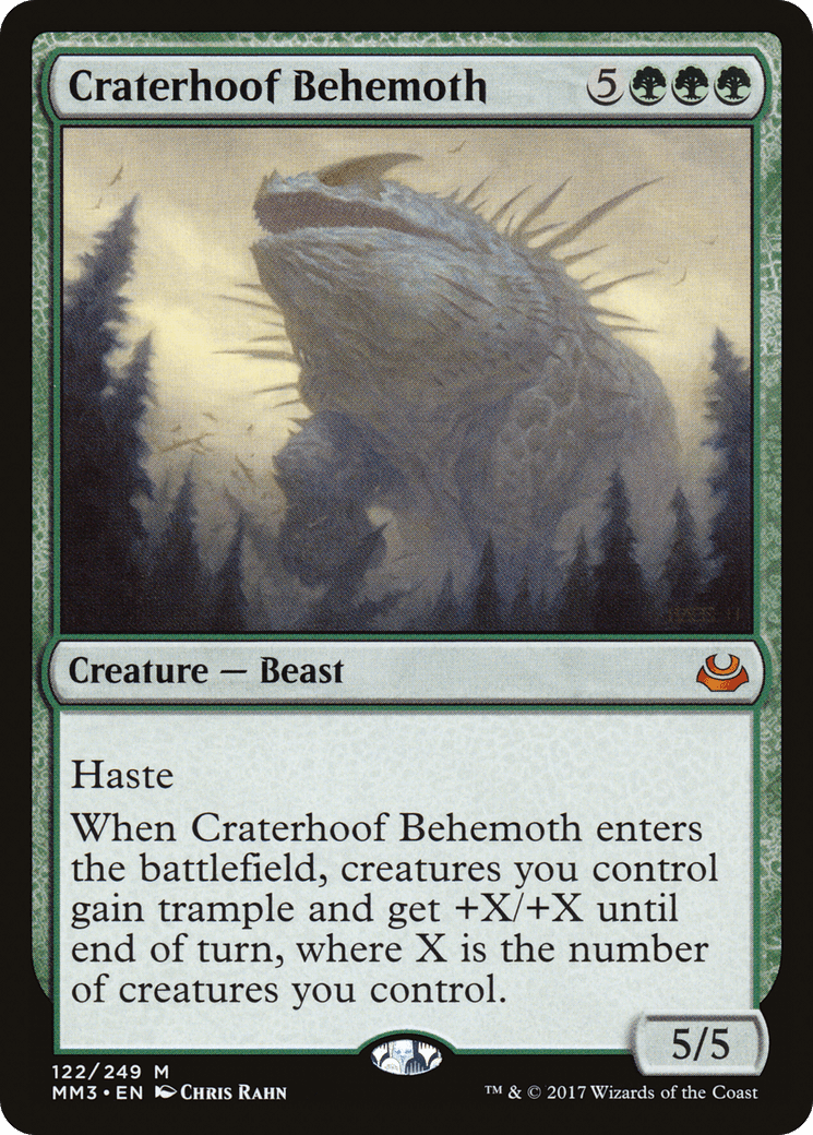 Craterhoof Behemoth [Modern Masters 2017] Foil