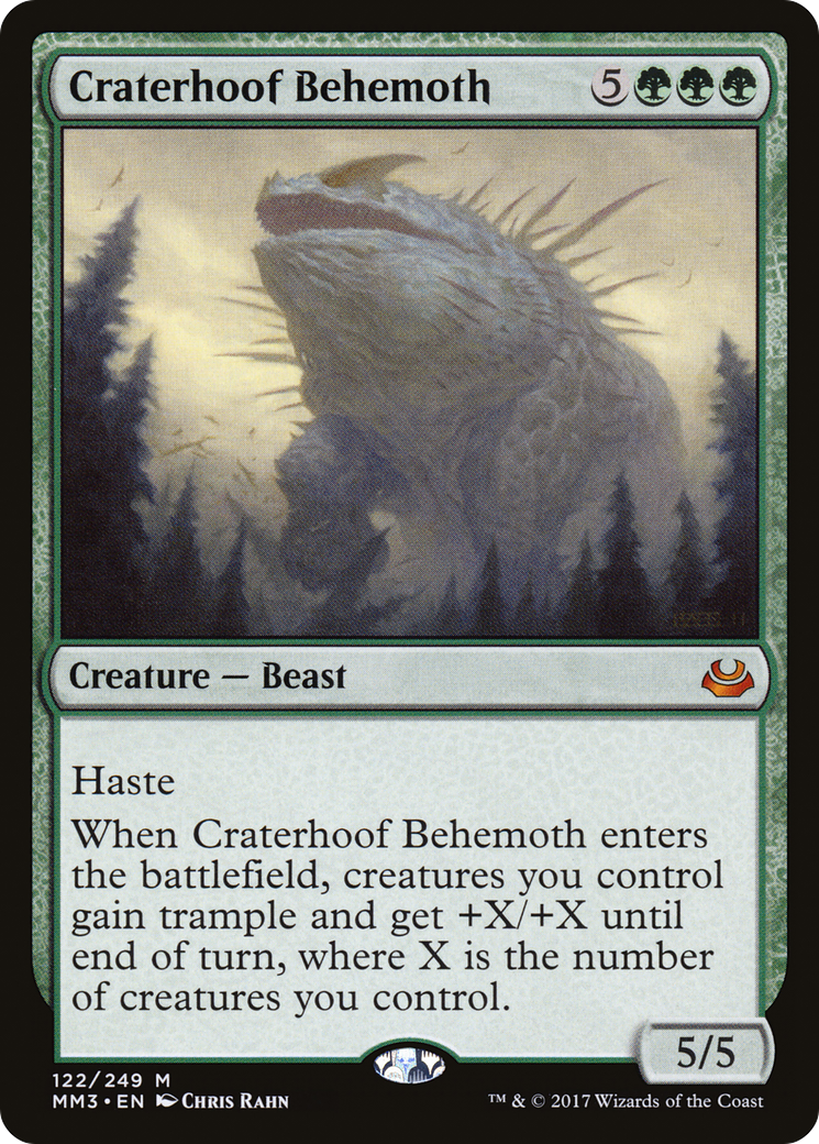 Craterhoof Behemoth [Modern Masters 2017] Foil
