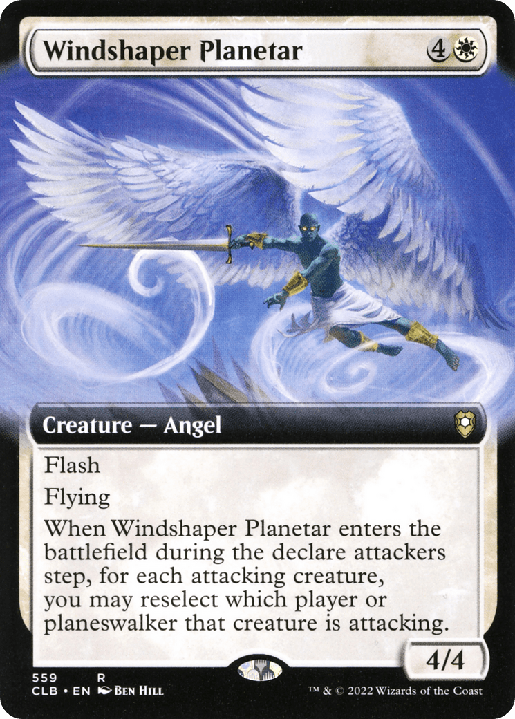 Windshaper Planetar (Extended Art) [Commander Legends: Battle for Baldur's Gate] Foil