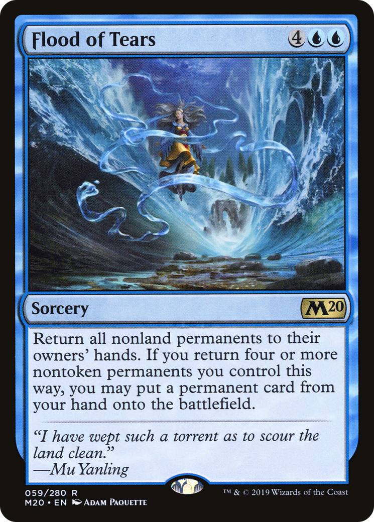 Flood of Tears [Core Set 2020] Foil