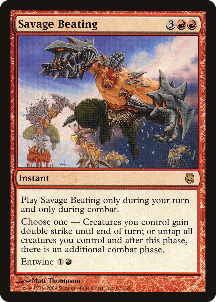 Savage Beating [Darksteel] Foil