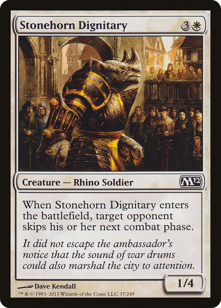 Stonehorn Dignitary [Magic 2012] Foil
