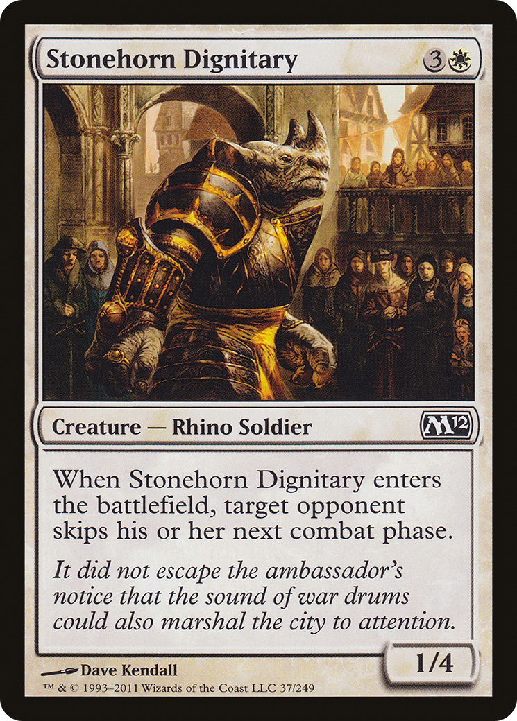 Stonehorn Dignitary [Magic 2012] Foil